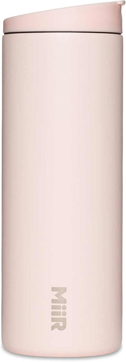 MiiR Flip Traveler 16oz - Double-Wall Vacuum Insulated with Flip Lid, BPA-Free Stainless Steel Construction, Insulated Tumbler for Hot or Cold Drinks