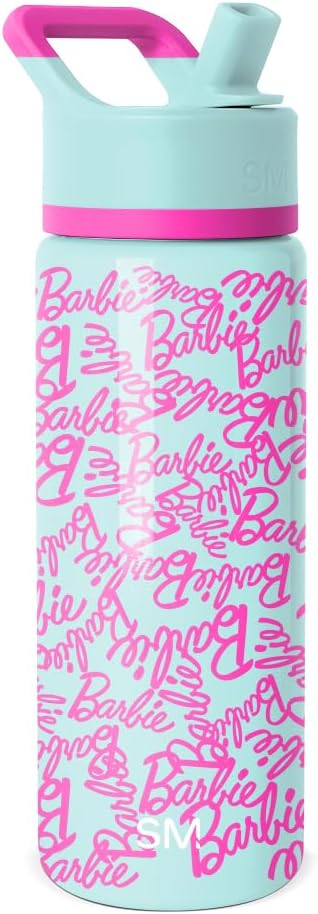 Simple Modern Disney Minnie Mouse Kids Water Bottle with Straw Lid | 14oz Insulated Stainless Steel Kids Tumbler & Spill Proof Toddler Cup for School, Girls, Boys | Summit | Minnie Mouse Fun - Colors B