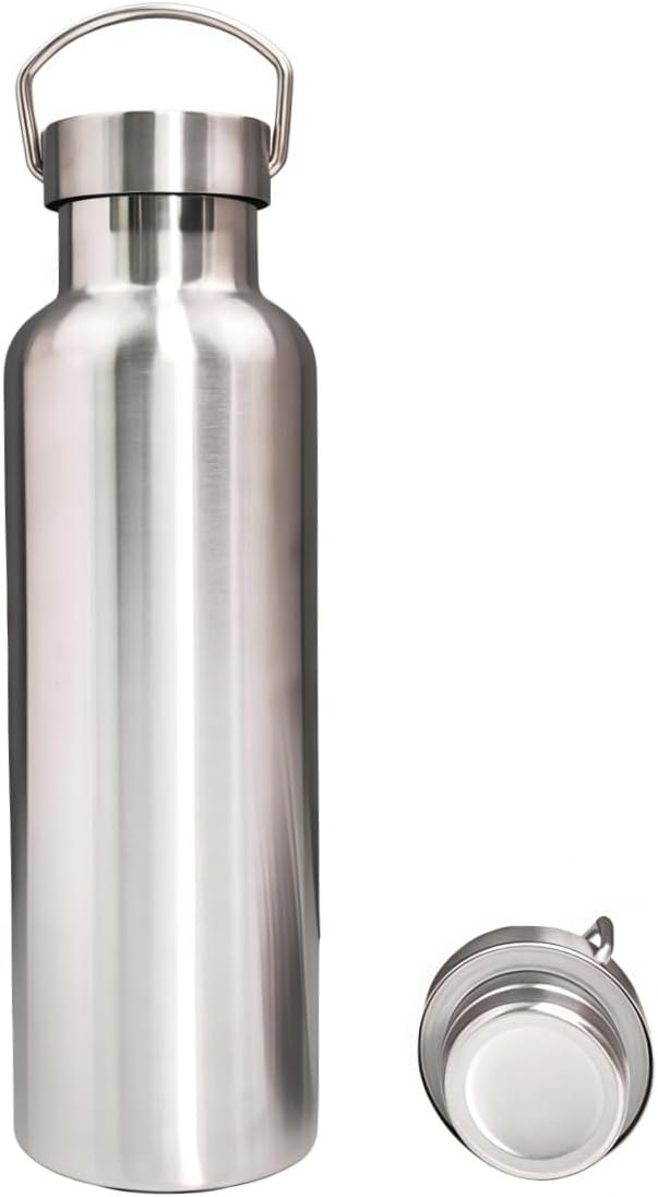 Vacuum Insulated Stainless Steel Water Bottle Insulated Water Bottle Wide Mouth Insulated Metal Bottle for Cold Drinks I BPA-Free Bottle for Travel (17oz)