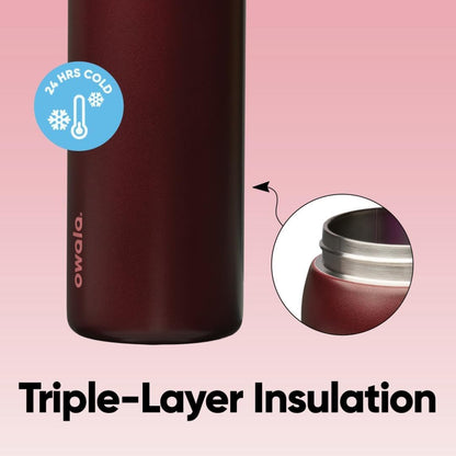 Owala FreeSip Insulated Stainless Steel Water Bottle with Straw, BPA-Free Sports Water Bottle, Great for Travel, 32 Oz, Denim