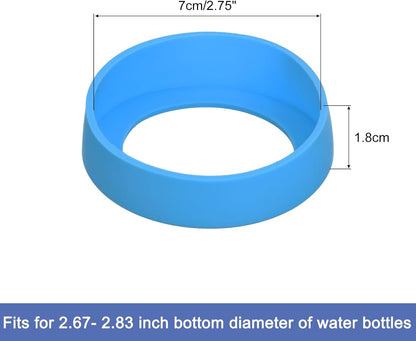 uxcell Water Bottle Boot, Protective Silicone Boot Sleeve Non Slip Bottom Cover Bumper for Water Bottles Mug Tumbler