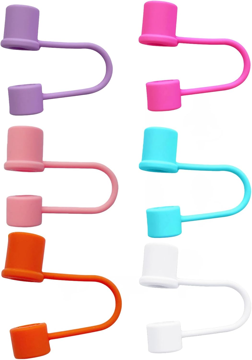 Silicone Straw Covers Cap Compatible with Stanley Cup 30 40 oz-Dust-Proof Reusable Straw Cover for Tumblers and Water Bottles
