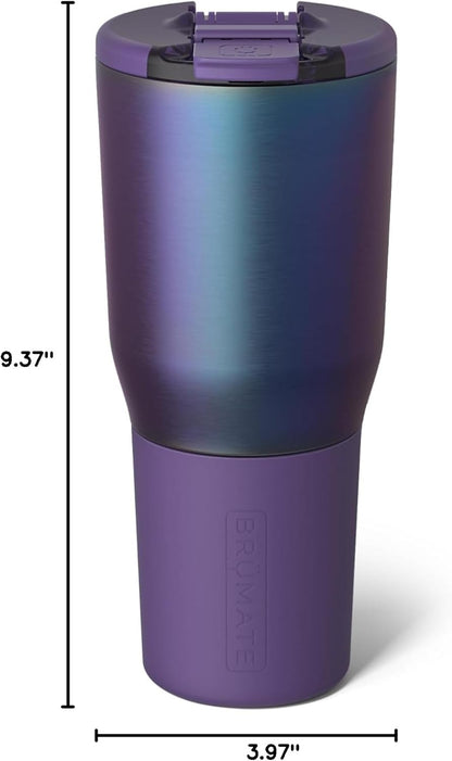 BrüMate Nav 25oz 100% Leak Proof Insulated Travel Tumbler with Magnetic BevLock™ Lid - Double Wall Cup-Holder Friendly Stainless Steel Mug (Nightfall Blue)