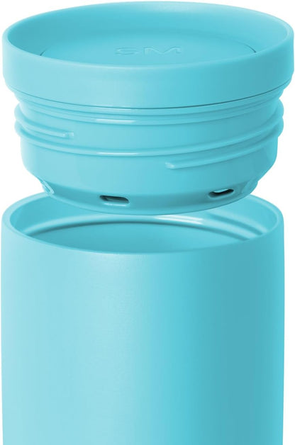 Simple Modern Travel Coffee Mug Tumbler with 360° Lid | Ceramic-Lined Insulated Stainless Steel Cold Brew Iced Coffee Cup | Gifts for Women Men Her Him | Voyager Signature | 16oz | Sea Glass Sage
