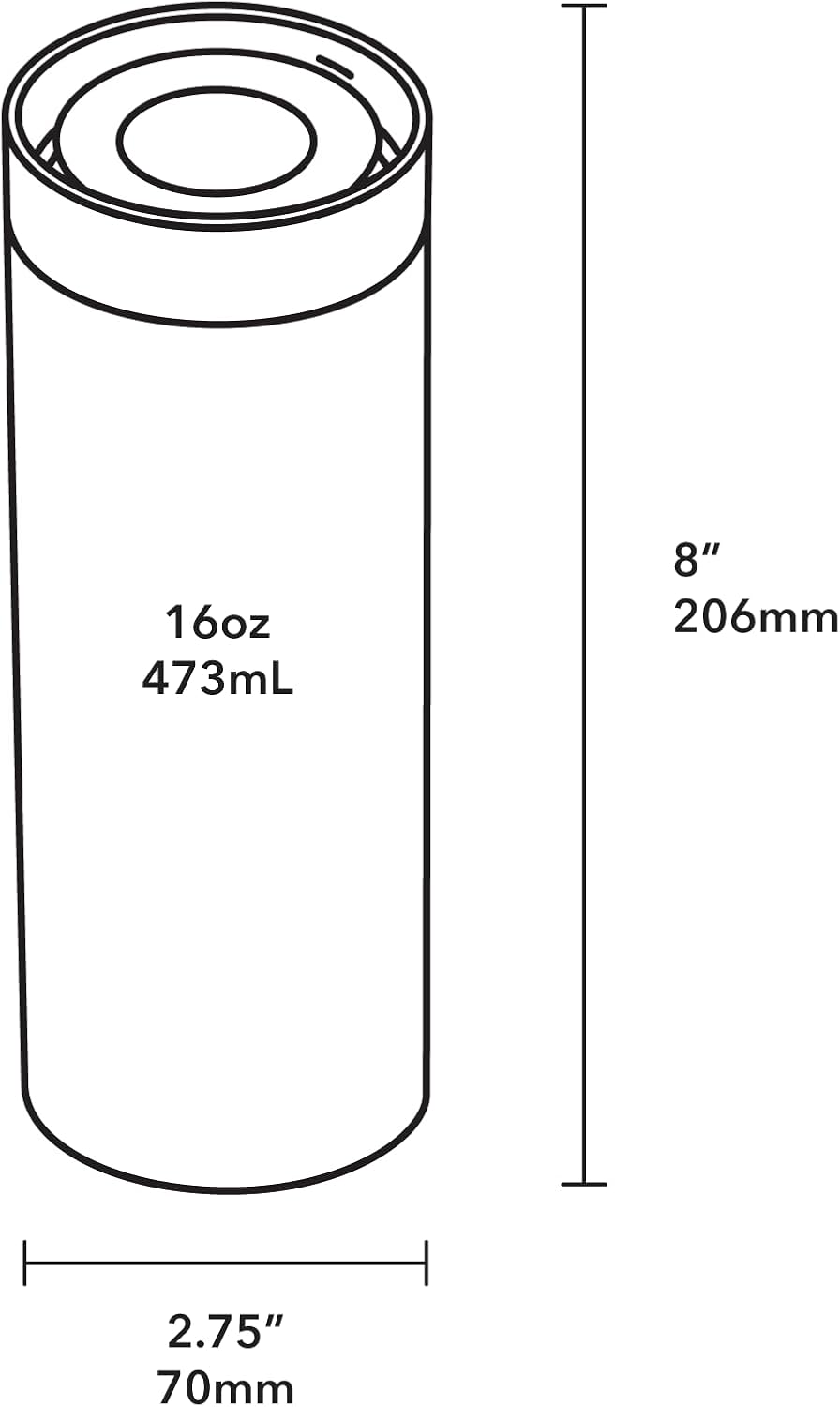 MiiR 360 Traveler, Stainless Steel Double-Wall Vacuum Insulated Tumbler - Leakproof 360 Lid for Easy Sipping on the Go; Perfect for Hot & Cold Drinks