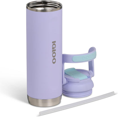 Igloo 20 oz Stainless Steel Tumbler | Sport Sipper Bottle | Thrift Pink
