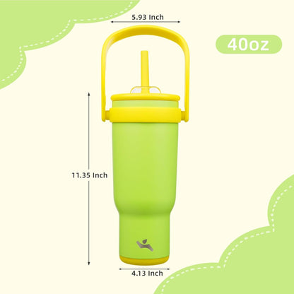 Konokyo 30 oz Tumbler with Side Handle, Insulated Water Bottle with Straw and 2 in 1 Lid, Stainless Steel Cup Travel Coffee Mug for Sports Office Gym,Purple