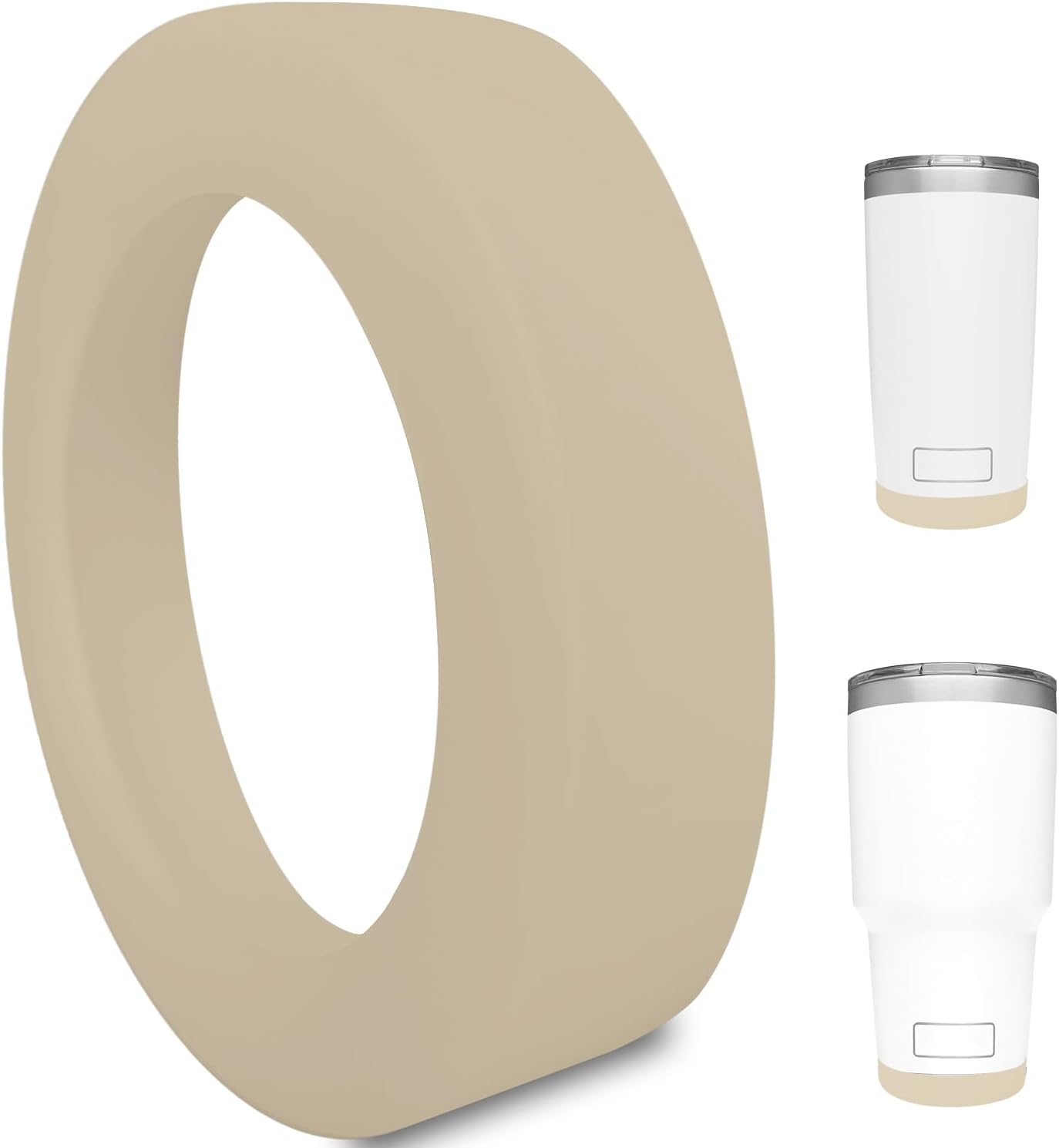 Silicone Boot Sleeve for YETI Tumbler 30 oz, 20 oz - Safer Protection and Less Noise for Yeti Coffee Mug Cup 20oz 30 oz - Dishwasher Safe