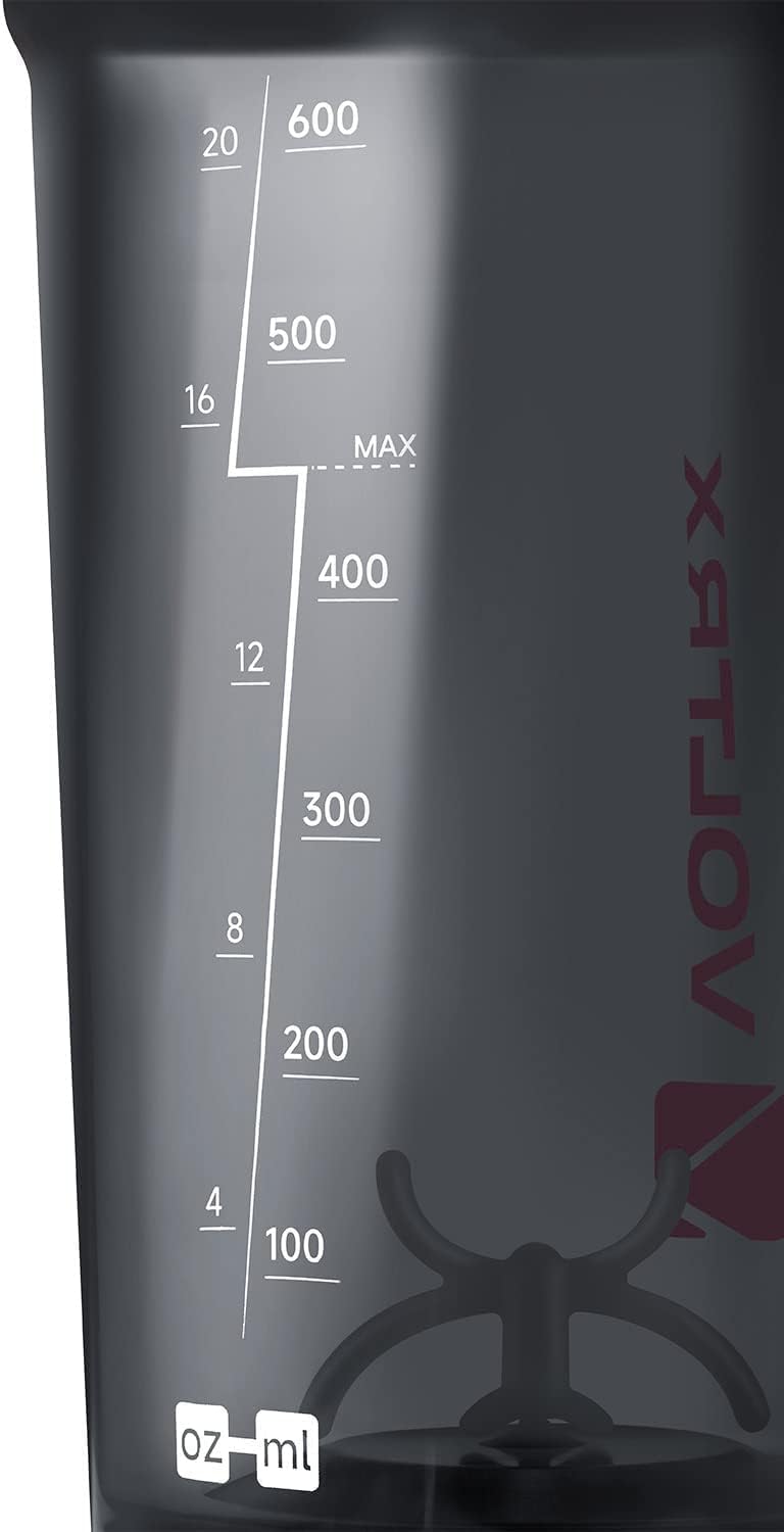 VOLTRX Electric Protein Shaker Bottle - USB Rechargeable Mixer Cup for Shakes and Meal Replacements, BPA-Free Tritan, 20oz