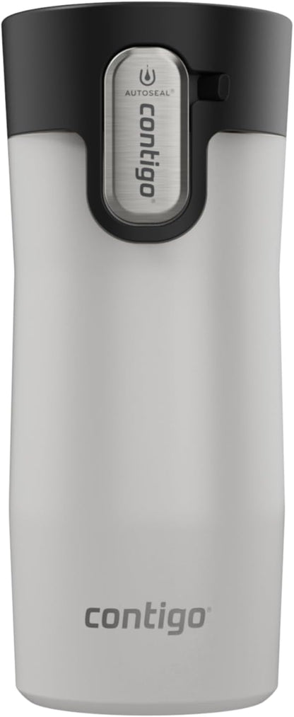 Contigo AUTOSEAL West Loop Vacuum-Insulated Stainless Steel Travel Mug with Easy-Clean Lid 12 oz Blueberry