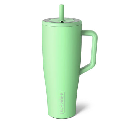 BrüMate Era 40 oz Tumbler with Handle & Straw | 100% Leakproof Insulated Water Bottle Tumbler with Lid & Flexible SoftSip Straw | Made of Stainless Steel | Cup Holder Friendly | 40oz (Nightfall Blue)