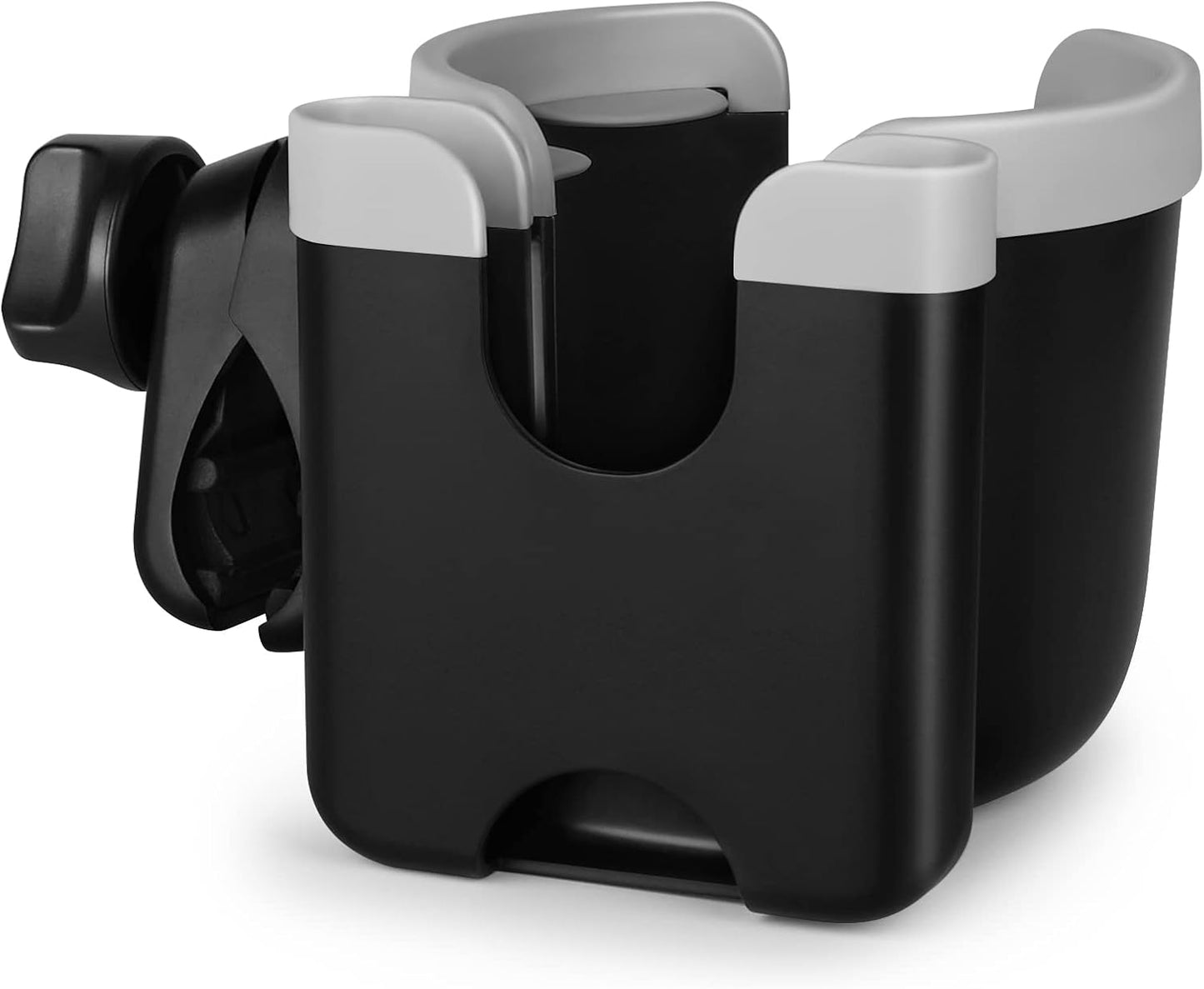 Accmor Stroller Cup Holder with Phone Holder, Bike Cup Holder, Universal Cup Holder for Uppababy Nuna Doona Strollers, 2-in-1 Cup Holder for Walker, Wheelchair, Scooter - Colors A