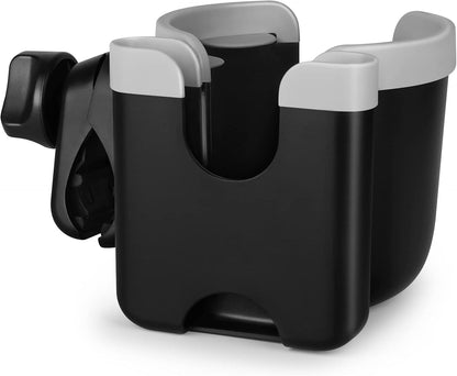Accmor Stroller Cup Holder with Phone Holder, Bike Cup Holder, Universal Cup Holder for Uppababy Nuna Doona Strollers, 2-in-1 Cup Holder for Walker, Wheelchair, Scooter - Colors A