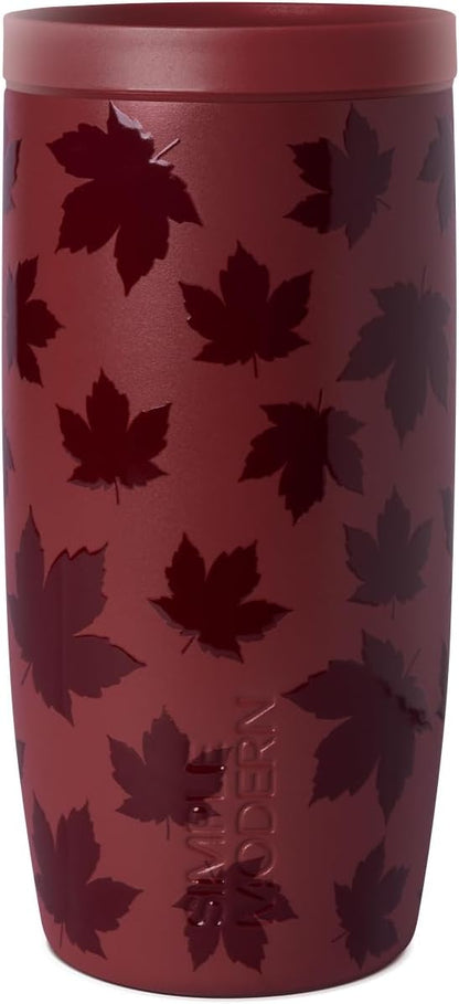 Simple Modern Halloween Signature Voyager | 16oz Travel Coffee Mug Tumbler with 360° Lid | Gifts for Women Men | Ceramic-Lined Insulated Stainless Steel Cold Brew Iced Coffee Cup | Spooky Mix