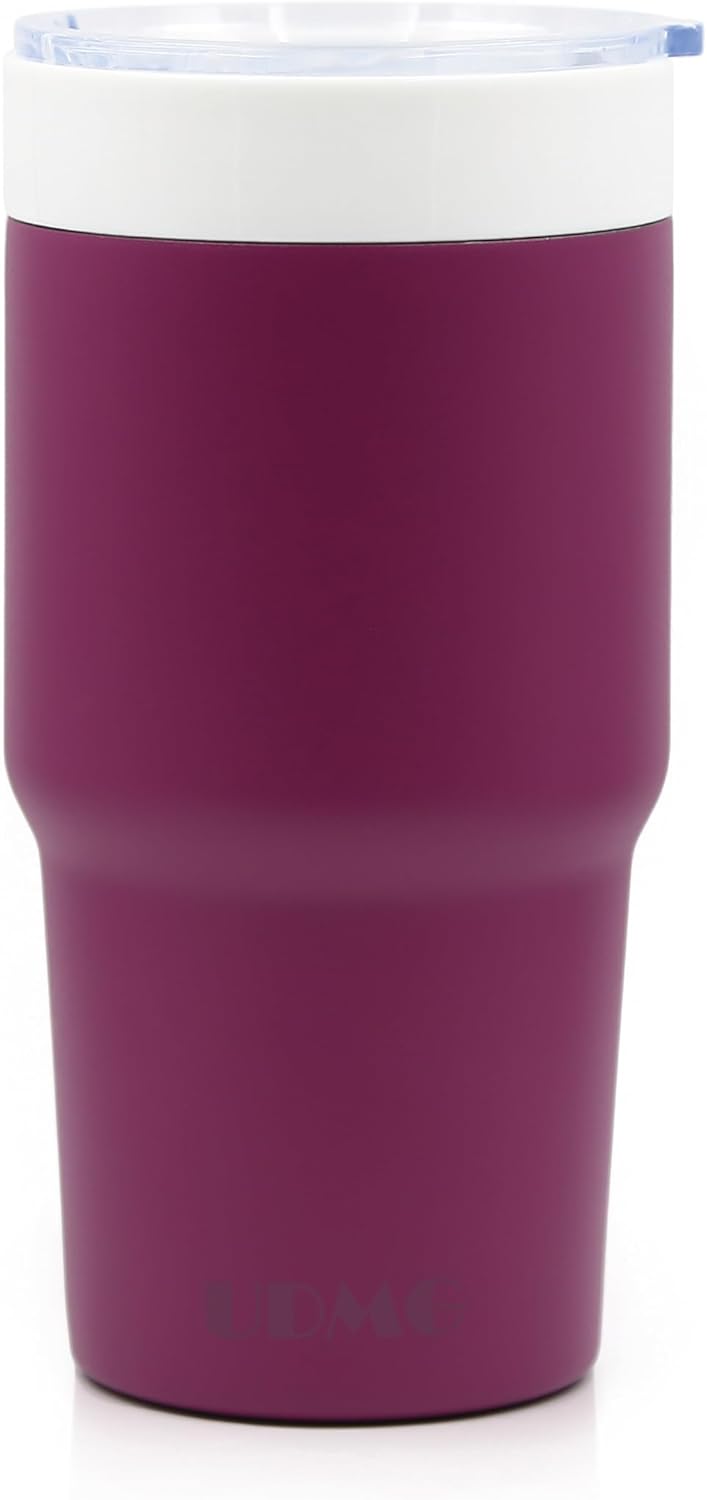 True Ceramic Lined (Not Coated) Stainless Steel Vacuum Insulated Travel Coffee Tumbler, No Metallic Taste, 16oz for Coffee & Tea On-The-Go (Original Steel)