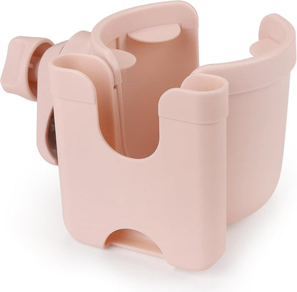 Accmor Stroller Cup Holder with Phone Holder, Bike Cup Holder, Universal Cup Holder for Uppababy Nuna Doona Strollers, 2-in-1 Cup Holder for Walker, Wheelchair, Scooter - Colors A