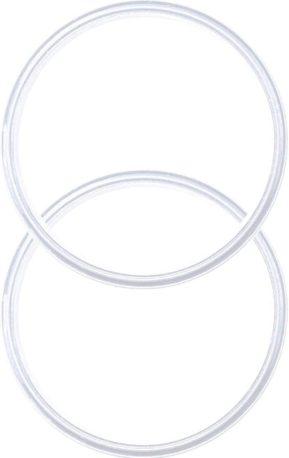 2 Pack - 12 oz White Replacement Silicon Lid Ring, 2.9 Inch Diameter - White Gasket Seals, Lid for Insulated Stainless Steel Wine Tumblers, Gasket Rings Cups Vacuum Effect, Fits on Renowned Brands