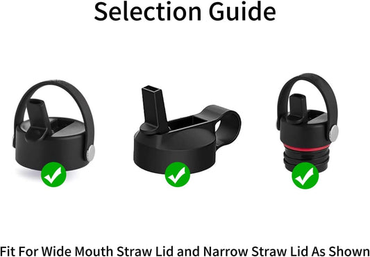 Straws Replacement Compatible with Hydro Flask Water Bottle 32oz,40 Oz -For Hydroflask Tumbler Press In Straw Lids,8 BPA- Free Long Straws,2 Straw Brushes