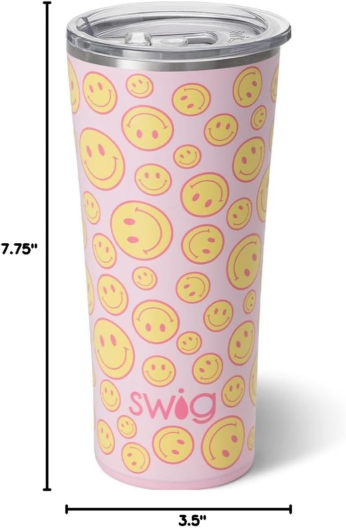 Swig Life 32oz Insulated Tumbler, Travel Coffee Tumbler with Lid, Cup Holder Friendly Travel Coffee Mug, Stainless Steel with Lid (Hayride)