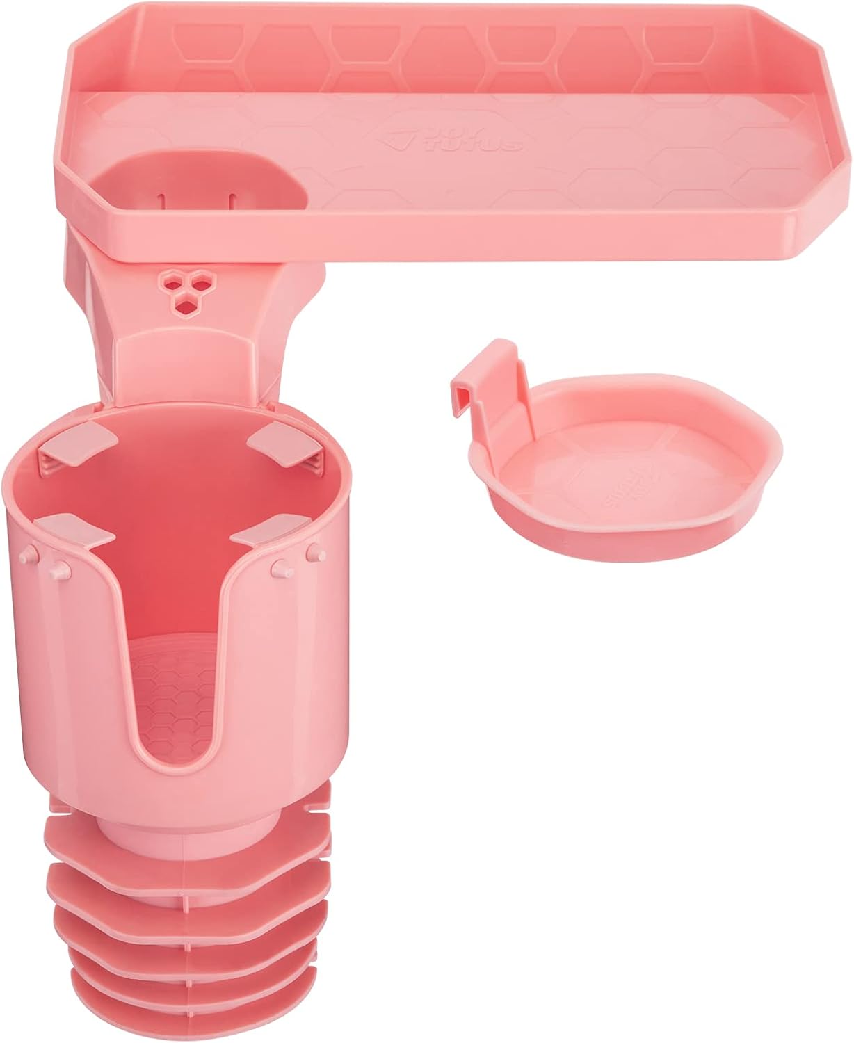 JoyTutus Car Cup Holder Expander, Automotive Cup Attachable Tray with 360° Rotation,Large Cup Holder Adapt Most Regular Cups with 18-40 oz, fit in 2.75-3.25 inch Car Holder