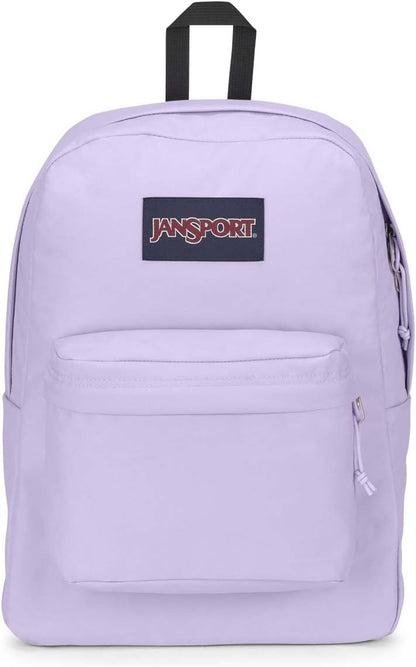 JanSport SuperBreak One Backpacks - Durable, Lightweight Bookbag with 1 Main Compartment, Front Utility Pocket with Built-in Organizer - Premium Backpack, Black - Colors B