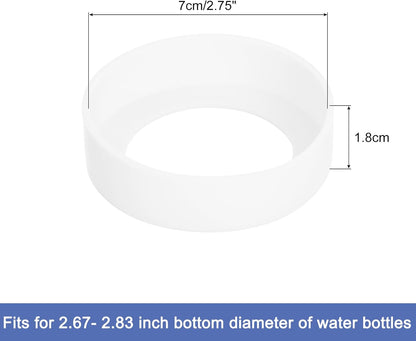 uxcell Water Bottle Boot, Protective Silicone Boot Sleeve Non Slip Bottom Cover Bumper for Water Bottles Mug Tumbler