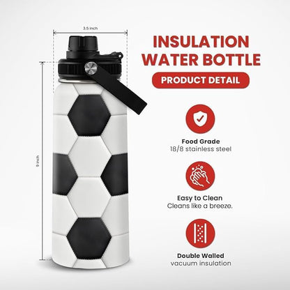 SANDJEST Gym Insulated Engraved Stainless Steel Water Bottle 32oz, Vacuum Chug Lid Travel Tumbler For Men Friends Dad Gymer Trainer, Gym Mode on, Birthday Christmas Father's Day