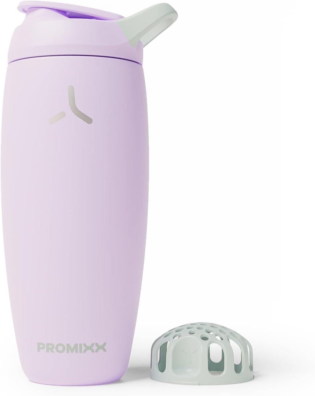 Promixx Pursuit Insulated Shaker Bottle – 18oz Double-Wall Stainless Steel Protein Mixer with Snap-Fit Agitator for Smooth Ice-Cold Shakes – Leak-Proof Gym Shaker Cup for Fitness – Midnight Blue