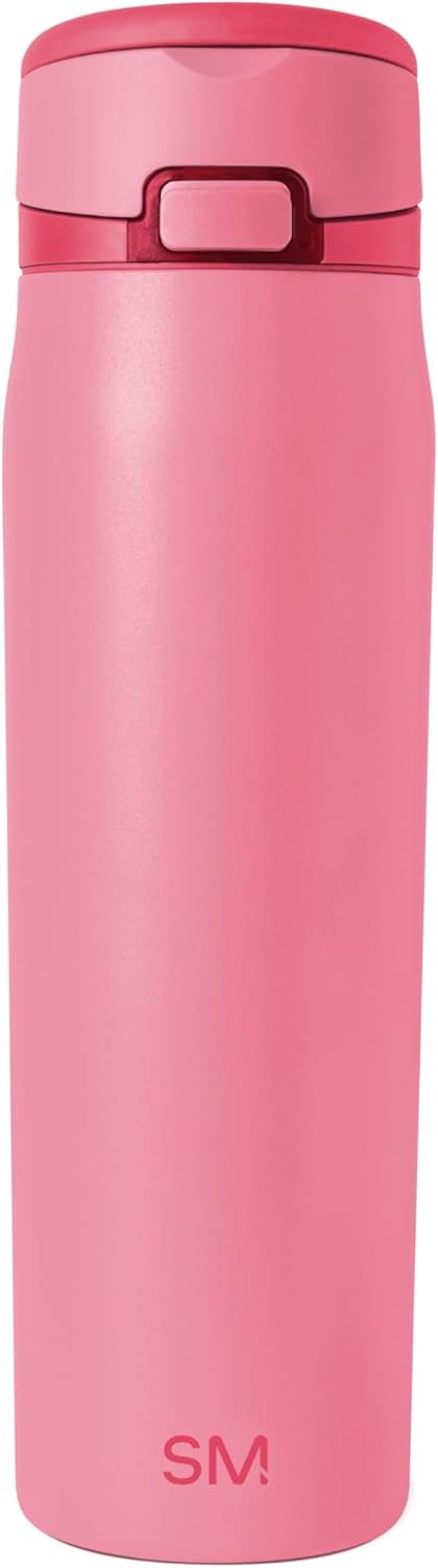 Simple Modern Mesa Loop Water Bottle with Covered Straw and Handle | 24oz Cup Holder Friendly Insulated Stainless Steel Bottles for Travel, Sports and School | Iris Sage - Colors B