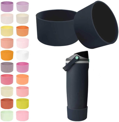 2PCS Silicone Boots for Owala 30oz & 40oz FreeSip Sway Bottles & Tumblers – Non-Slip, Scratch-Resistant, Stability Enhancer for Owala Accessories (Eucalyptus Green) - Colors B