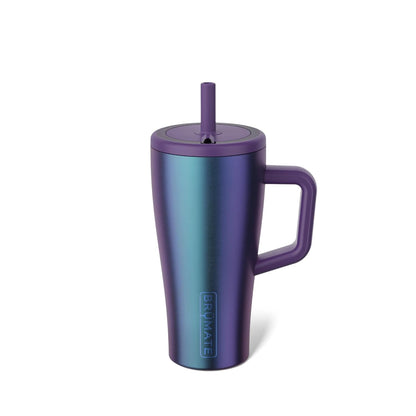 BrüMate Era 40 oz Tumbler with Handle & Straw | 100% Leakproof Insulated Water Bottle Tumbler with Lid & Flexible SoftSip Straw | Made of Stainless Steel | Cup Holder Friendly | 40oz (Nightfall Blue)