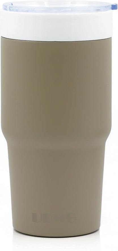 True Ceramic Lined (Not Coated) Stainless Steel Vacuum Insulated Travel Coffee Tumbler, No Metallic Taste, 16oz for Coffee & Tea On-The-Go (Original Steel)
