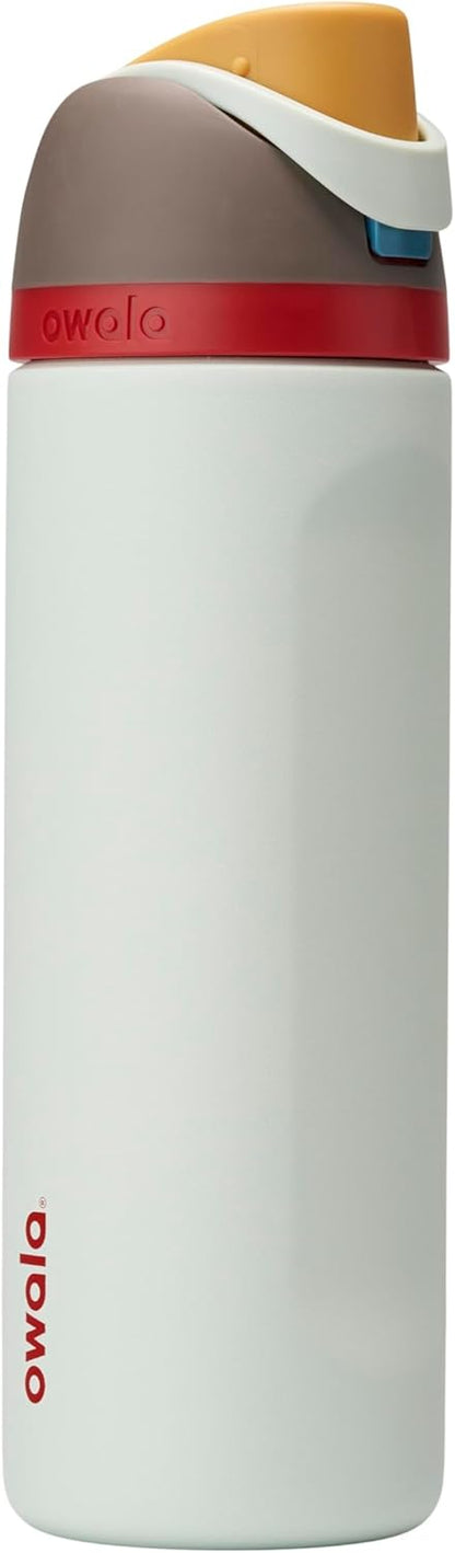 Owala FreeSip Insulated Stainless Steel Water Bottle with Straw, BPA-Free Sports Water Bottle, Great for Travel, 32 Oz, Denim
