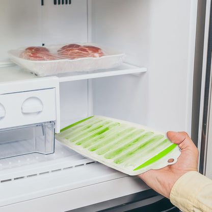 Slim Ice Stick Tray for Water Bottles, Green