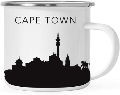 11oz. Tourist Travel Souvenir Stainless Steel Campfire Coffee Mug Gift, London Skyline, 1-Pack, Enamel Camping Cup Christmas Birthday Study Abroad Graduation, Includes Gift Box