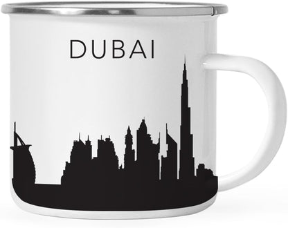 11oz. Tourist Travel Souvenir Stainless Steel Campfire Coffee Mug Gift, London Skyline, 1-Pack, Enamel Camping Cup Christmas Birthday Study Abroad Graduation, Includes Gift Box