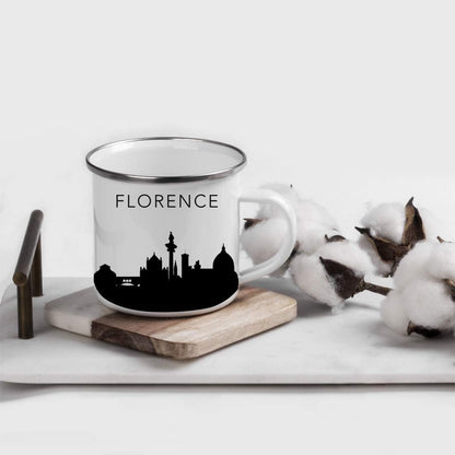 11oz. Tourist Travel Souvenir Stainless Steel Campfire Coffee Mug Gift, London Skyline, 1-Pack, Enamel Camping Cup Christmas Birthday Study Abroad Graduation, Includes Gift Box