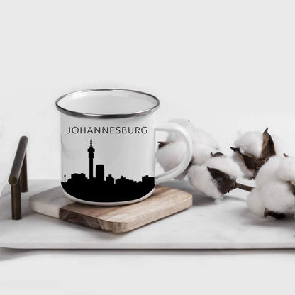 11oz. Tourist Travel Souvenir Stainless Steel Campfire Coffee Mug Gift, London Skyline, 1-Pack, Enamel Camping Cup Christmas Birthday Study Abroad Graduation, Includes Gift Box