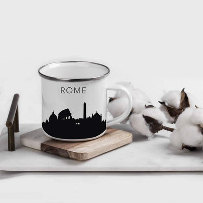 11oz. Tourist Travel Souvenir Stainless Steel Campfire Coffee Mug Gift, London Skyline, 1-Pack, Enamel Camping Cup Christmas Birthday Study Abroad Graduation, Includes Gift Box
