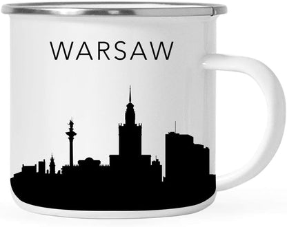 11oz. Tourist Travel Souvenir Stainless Steel Campfire Coffee Mug Gift, London Skyline, 1-Pack, Enamel Camping Cup Christmas Birthday Study Abroad Graduation, Includes Gift Box