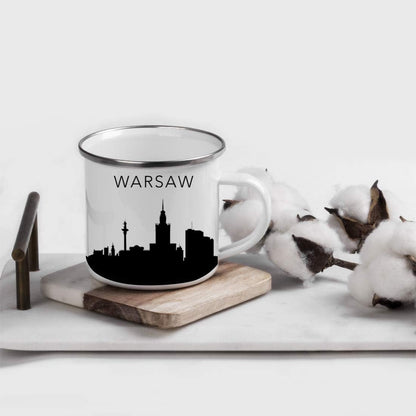 11oz. Tourist Travel Souvenir Stainless Steel Campfire Coffee Mug Gift, London Skyline, 1-Pack, Enamel Camping Cup Christmas Birthday Study Abroad Graduation, Includes Gift Box