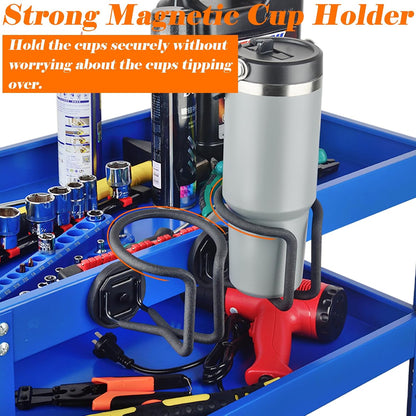 1 Pack Magnetic Cup Holder Magnetic Drink Holder Heavy Duty，Magnet Truck Cup Holders, Strong Magnet Mount Water Bottle Holders for Tractor Fridge Yacht RV Forklifts Bus on Metal Surface