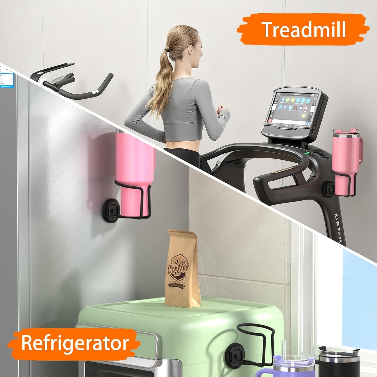 1 Pack Magnetic Cup Holder Magnetic Drink Holder Heavy Duty，Magnet Truck Cup Holders, Strong Magnet Mount Water Bottle Holders for Tractor Fridge Yacht RV Forklifts Bus on Metal Surface