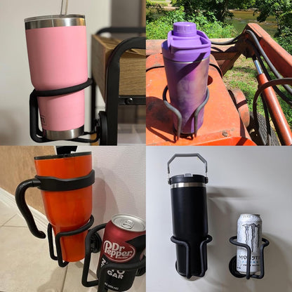 1 Pack Magnetic Cup Holder Magnetic Drink Holder Heavy Duty，Magnet Truck Cup Holders, Strong Magnet Mount Water Bottle Holders for Tractor Fridge Yacht RV Forklifts Bus on Metal Surface