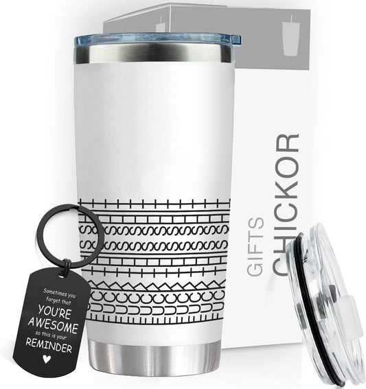 20 oz Insulated Tumbler - Hidden Message Coffee Mug 20oz- Funny Work Coffee Cup for Adults - Sarcastic Gag Gift for White Elephant, Coworkers & Friends, Family - FtS Travel Mug