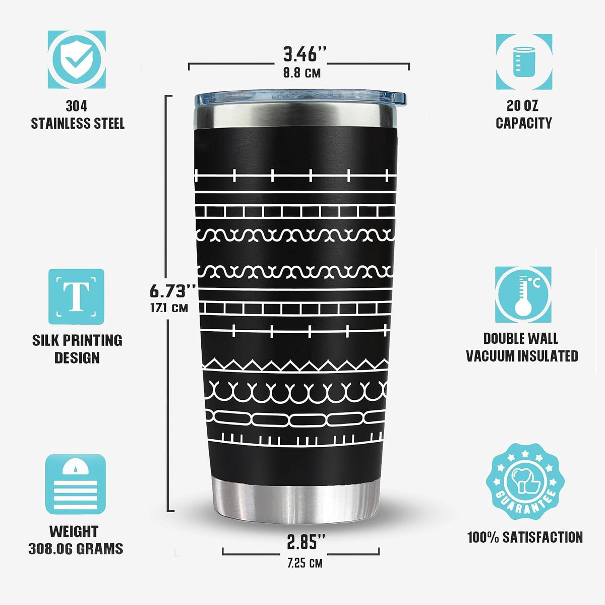 20 oz Insulated Tumbler - Hidden Message Coffee Mug 20oz- Funny Work Coffee Cup for Adults - Sarcastic Gag Gift for White Elephant, Coworkers & Friends, Family - FtS Travel Mug