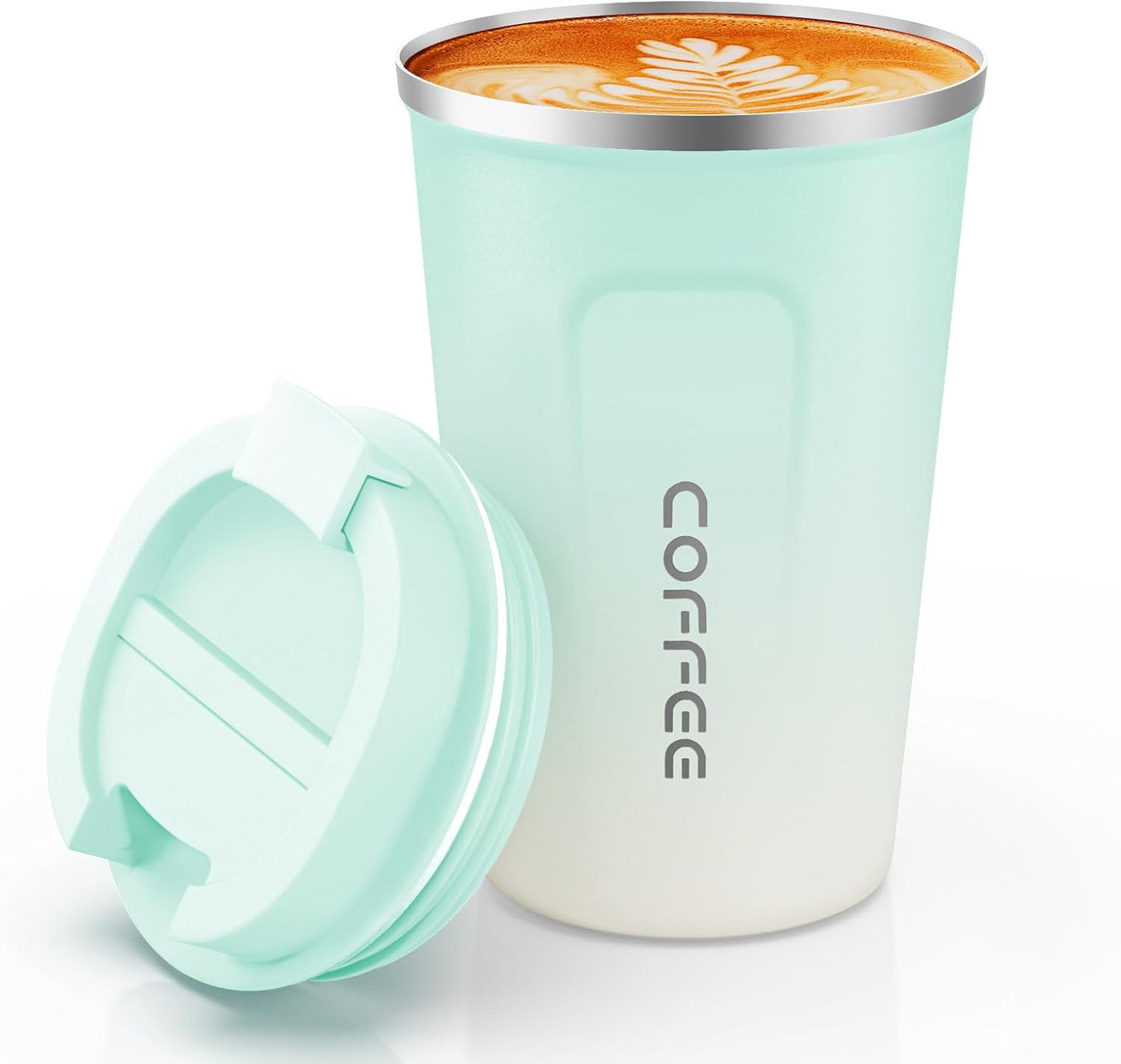 CS COSDDI 12 oz Coffee mug - Stainless Steel Coffee Cup with Leakproof Lid | Stainless Steel Double-wall insulation, 6-Hour Heat Retention, 360°Leak proof, BPA-free, Reusable And To Go Coffee Mug