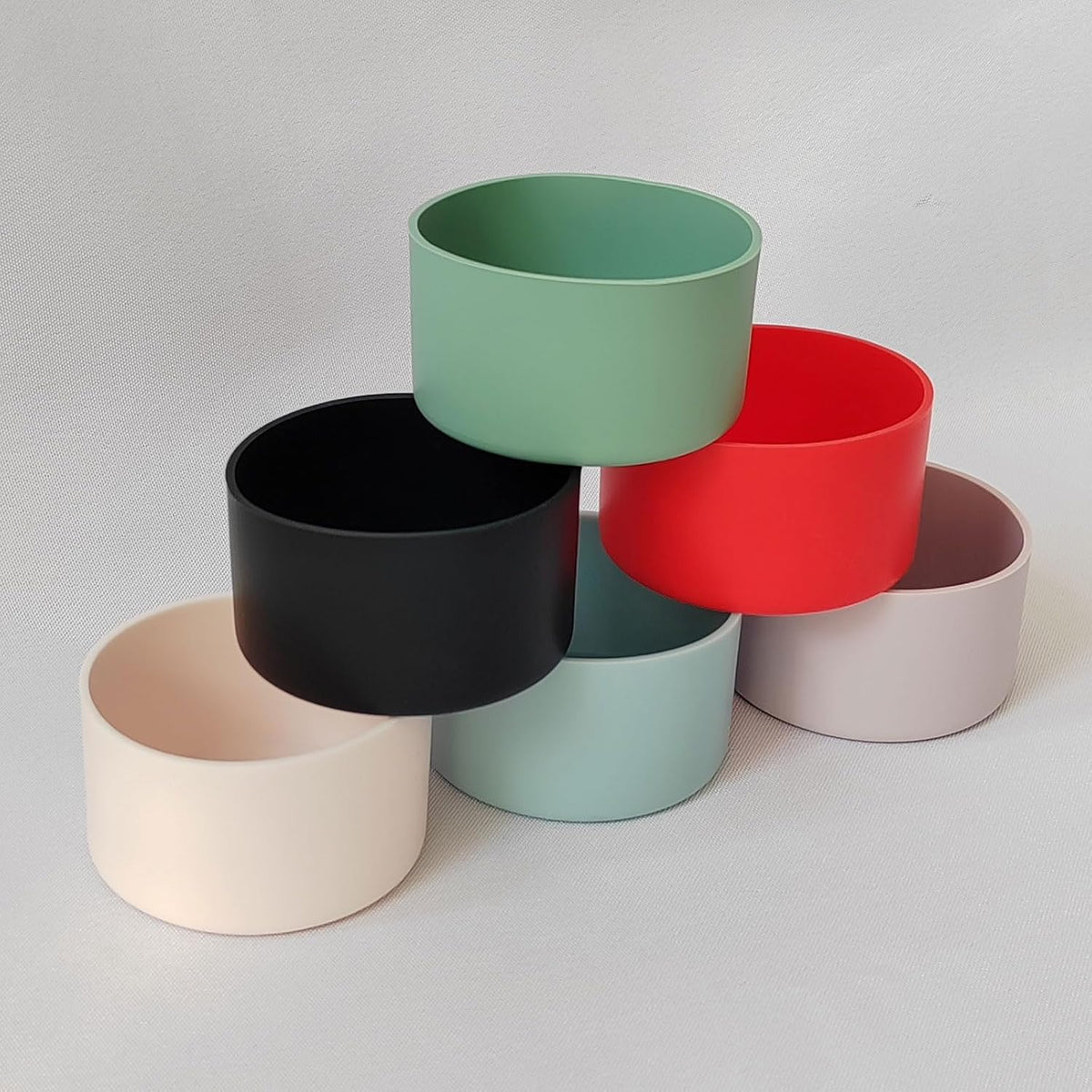 6Pcs Silicone Cup Boots for Tumblers Water Bottle