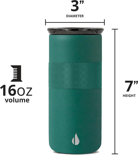 Artisan 16oz Triple-Wall Insulated Coffee Tumbler w/Ceramic Lid