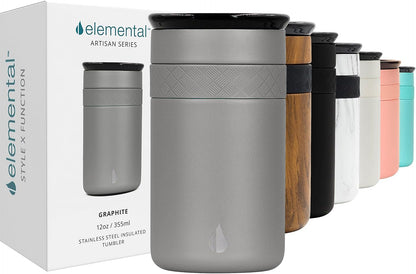 Artisan 16oz Triple-Wall Insulated Coffee Tumbler w/Ceramic Lid